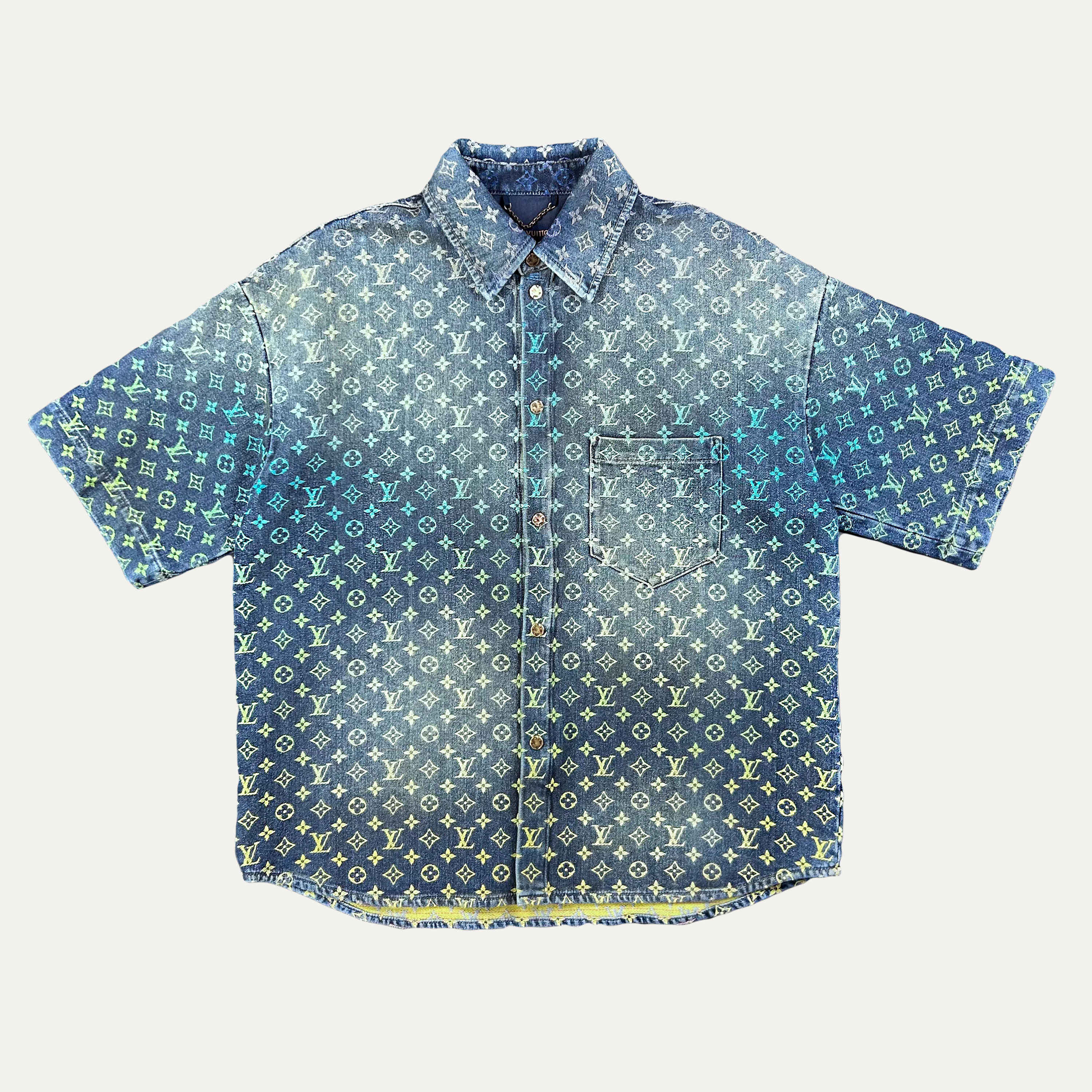 Louis Vuitton Rainbow Monogram Short-Sleeve Shirt – All in One