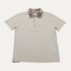Burberry Tan Check Collar Polo Shirt