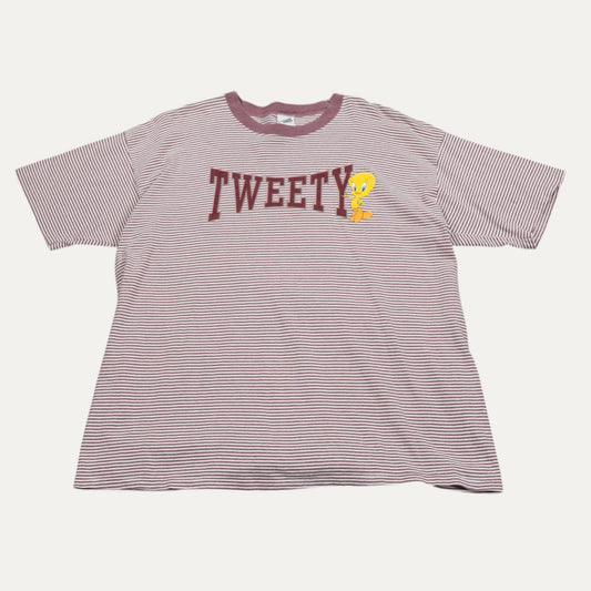 Vintage Tweety Bird Striped T-Shirt
