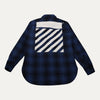 Off-White Plaid Flannel Shirt