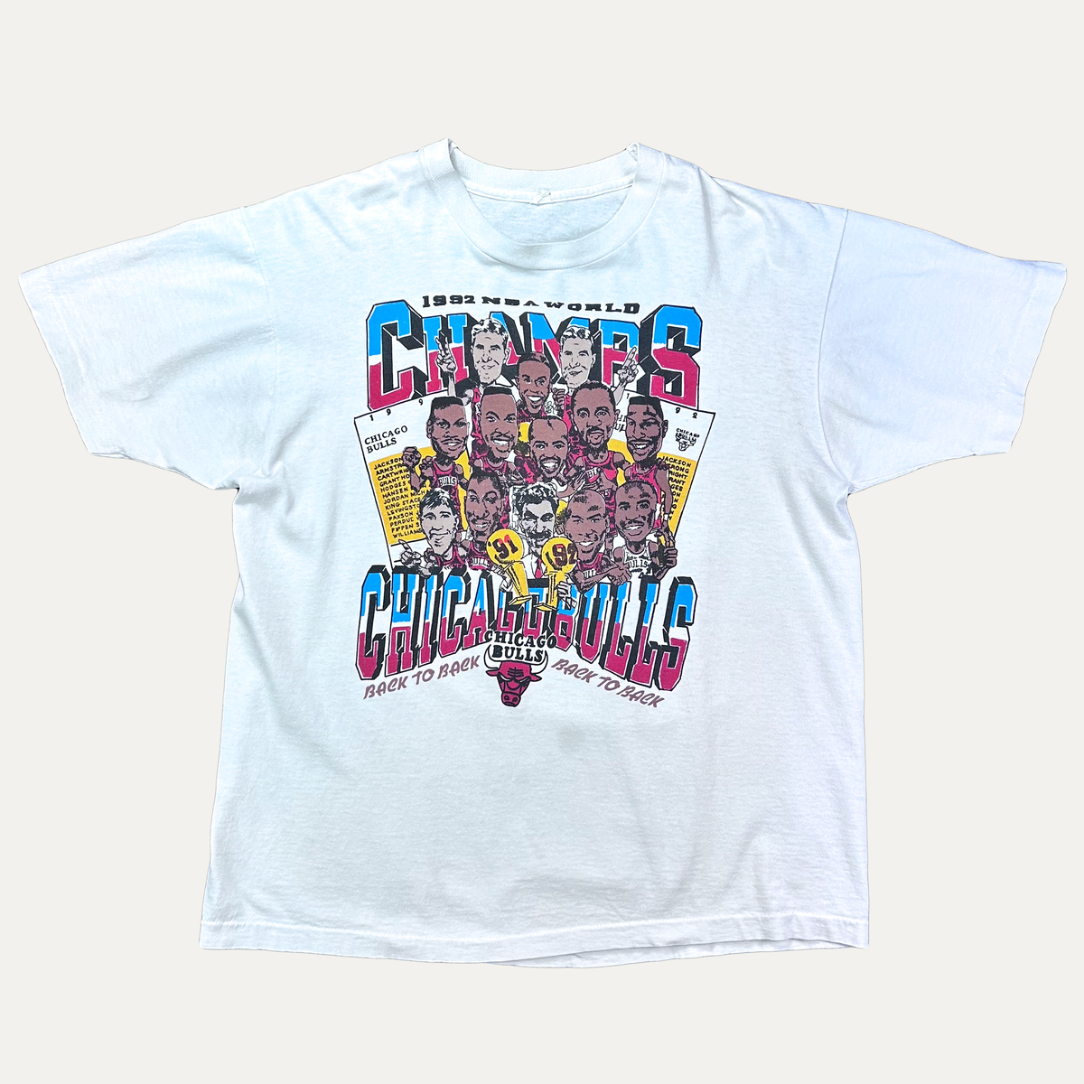 Chicago Bulls Back 2 Back 1992 Champions T-Shirt
