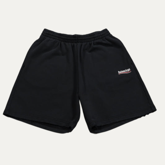 Balenciaga Campaign Embroidered Logo Sweat Shorts