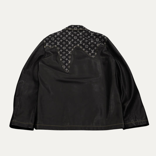 Louis Vuitton X Nigo 2022 Leather Monogram Moto Jacket