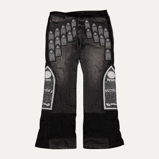 Who Decides War Arch Patched Jeans