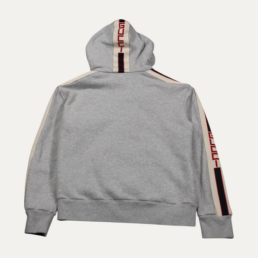 Gucci Side Stripe Logo Zip-Up Hoodie