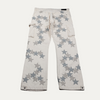 Alchemist Chemist Leather Star Patch Double Knee Carpenter Pants