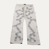 Alchemist Chemist Leather Star Patch Double Knee Carpenter Pants