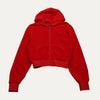 Balenciaga BB Motel Velvet Zip-Up Hoodie