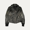 Rick Owens Leather Full Zip Calf Skin Jacket