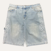 All In One Production Embroidered Carpenter Jean Short