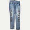 Amiri Camo Bones Denim Jeans