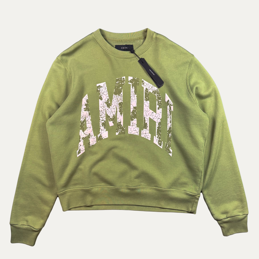 Amiri Collegiate Logo Crewneck Sweatshirt