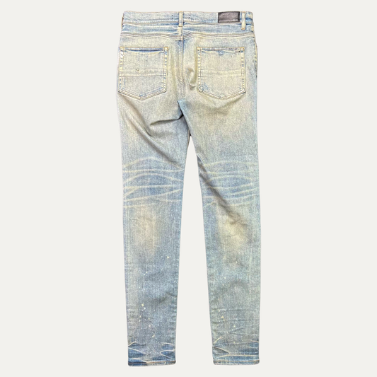 Amiri MX1 Blue Suede Denim Jean