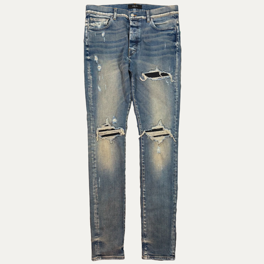 Amiri MX1 Black Patches Denim Jeans