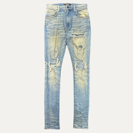 Amiri Skinny Distressed Denim Jean