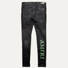 Amiri Watercolor Logo Ripped Skinny Jean