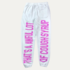 Awful Lot Of Cough Syrup Valentines Sweatpants