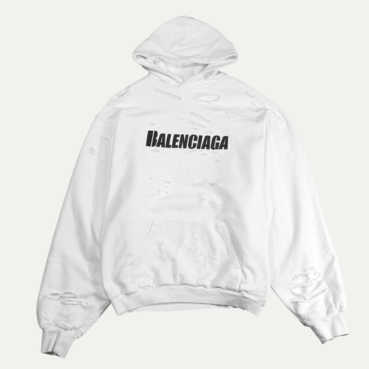 Balenciaga Caps Destroyed Oversize Fit Hoodie