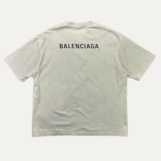 Balenciaga Embroidered Chest Logo T-Shirt