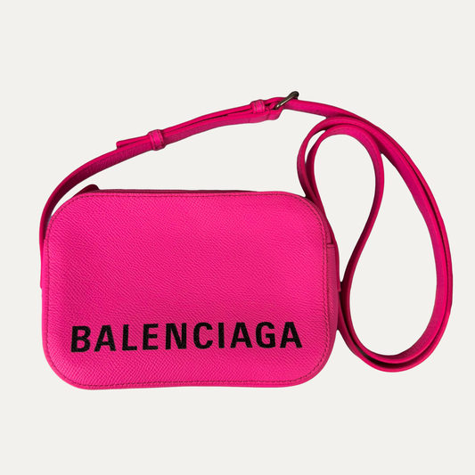 Balenciaga Grained Logo Small Crossbody Bag