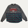 Balenciaga Patched Long Sleeve Flannel