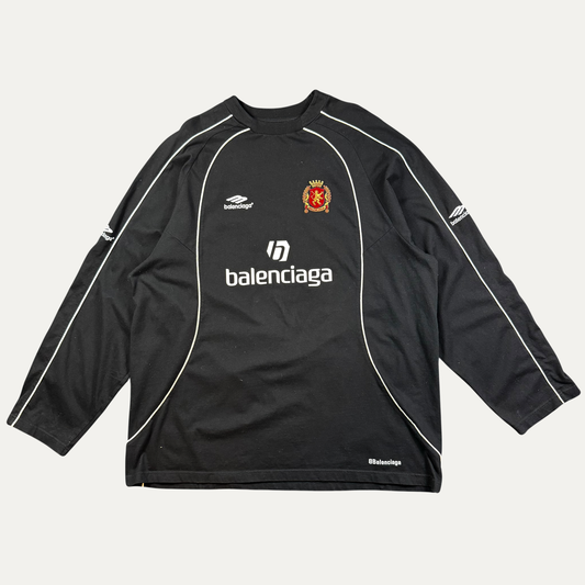 Balenciaga Oversized Soho Soccer Long Sleeve Jersey