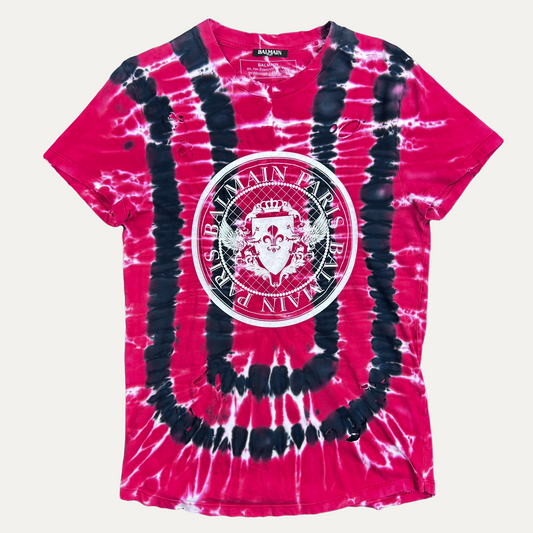 Balmain Distressed Logo T-Shirt