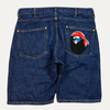 Bape Indigo Denim Shorts