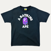 Bape Purple Camo College T-Shirt