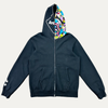 Bape X F.C.R.B Shark Full Zip Up Hoodie