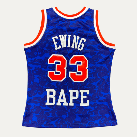 Bape X Mitchell & Ness New York Knicks Ewing Basketball Jersey