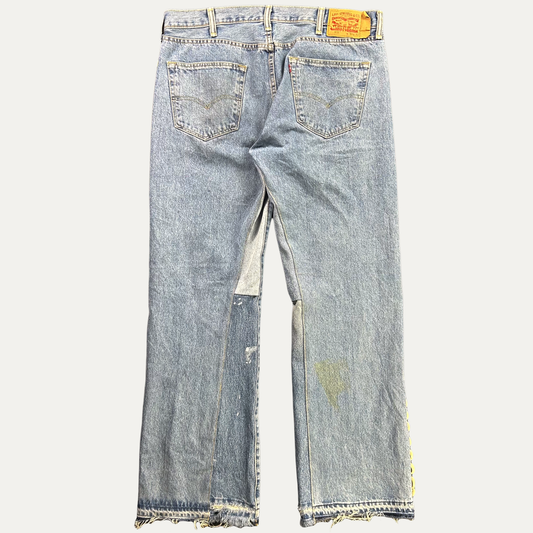 Barriers Cowrie Aged Flare Denim Jean