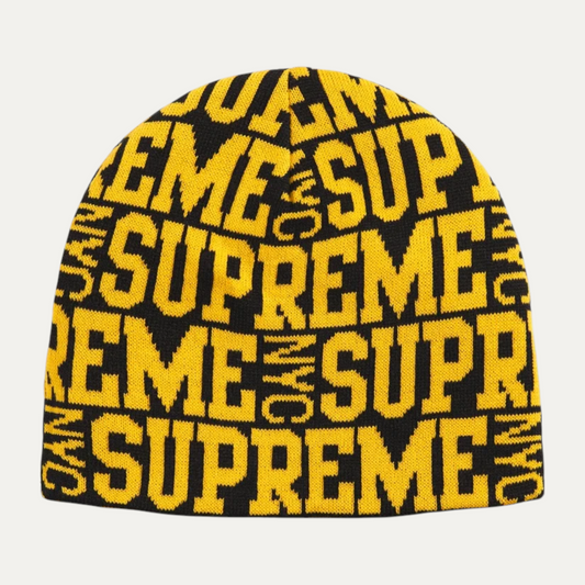 Supreme Reversible Camo Beanie Black