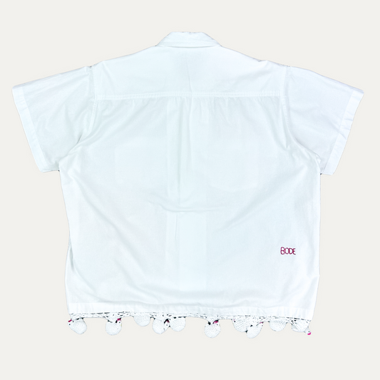 Bode Crochet Chick Short Sleeve Button Up