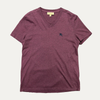 Burberry Embroidered Pocket Logo V-Neck T-Shirt
