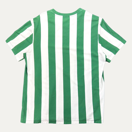 Burberry Striped Embroidered Chest Logo T-Shirt