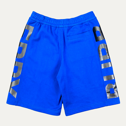 Burberry Reflective Side Print Spellout Shorts