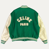 Celine Teddy Logo Appliqued Varsity Jacket
