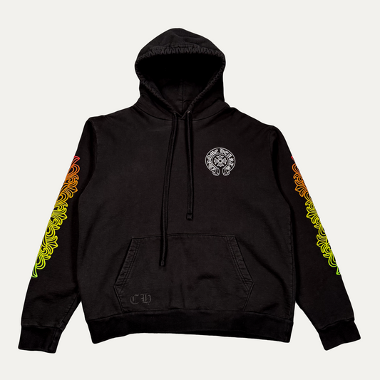 Chrome Hearts Floral Sleeve Gradient Hoodie