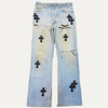 Chrome Hearts Levis 517 Patchwork Denim Jeans