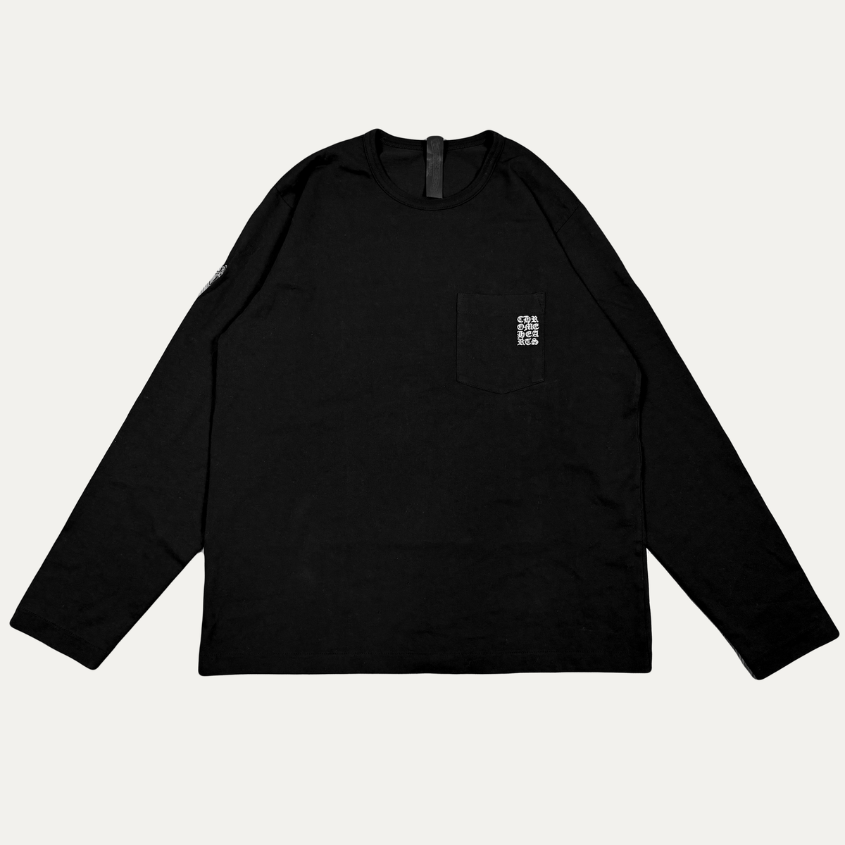 Chrome Hearts Embroidered Pocket Logo Long Sleeve T-Shirt