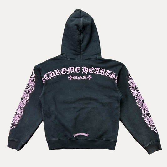 Chrome Hearts Pink Floral Hoodie