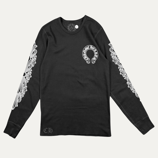 Chrome Hearts Floral Thermal Long Sleeve T-Shirt