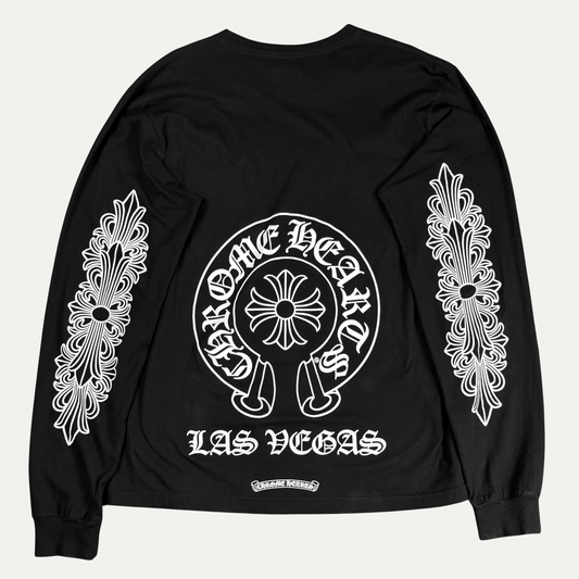Chrome Hearts Horseshoe Logo Long Sleeve T-Shirt