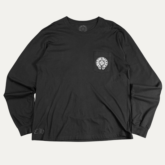 Chrome Hearts Horseshoe Logo Long Sleeve T-Shirt