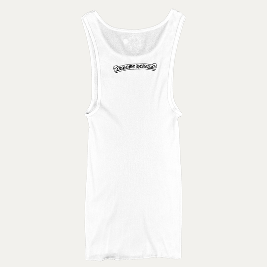 Chrome Hearts Scroll Logo Tank Top Shirt