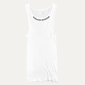 Chrome Hearts Scroll Logo Tank Top Shirt
