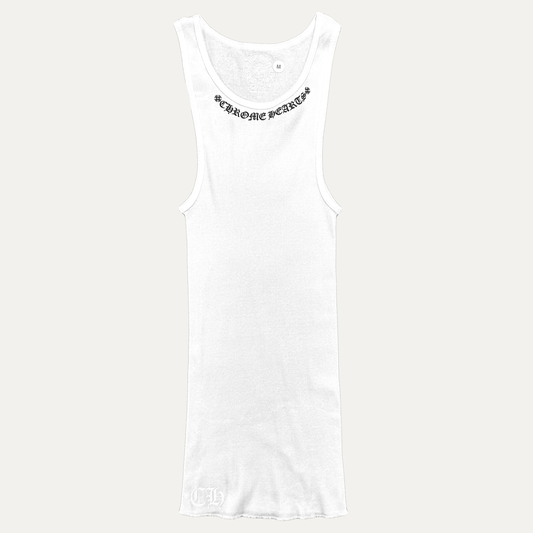 Chrome Hearts Scroll Logo Tank Top
