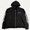 Chrome Hearts Scroll Logo Zip-Up Hoodie
