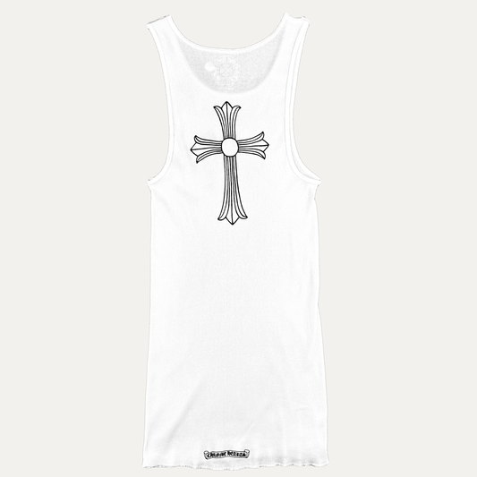 Chrome Hearts Vertical Logo Tank Top Shirt